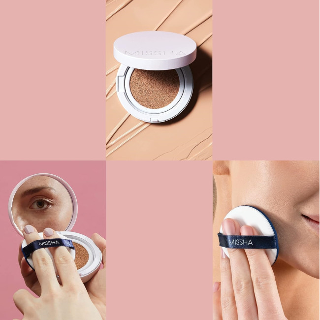 Кушон Тональный Идеальное Покрытие Missha Magic Cushion Cover Lasting SPF50+ PA+++ №27, фото 4 Кушон Тональный Идеальное Покрытие Missha Magic Cushion Cover Lasting SPF50+ PA+++ №27, фото 4